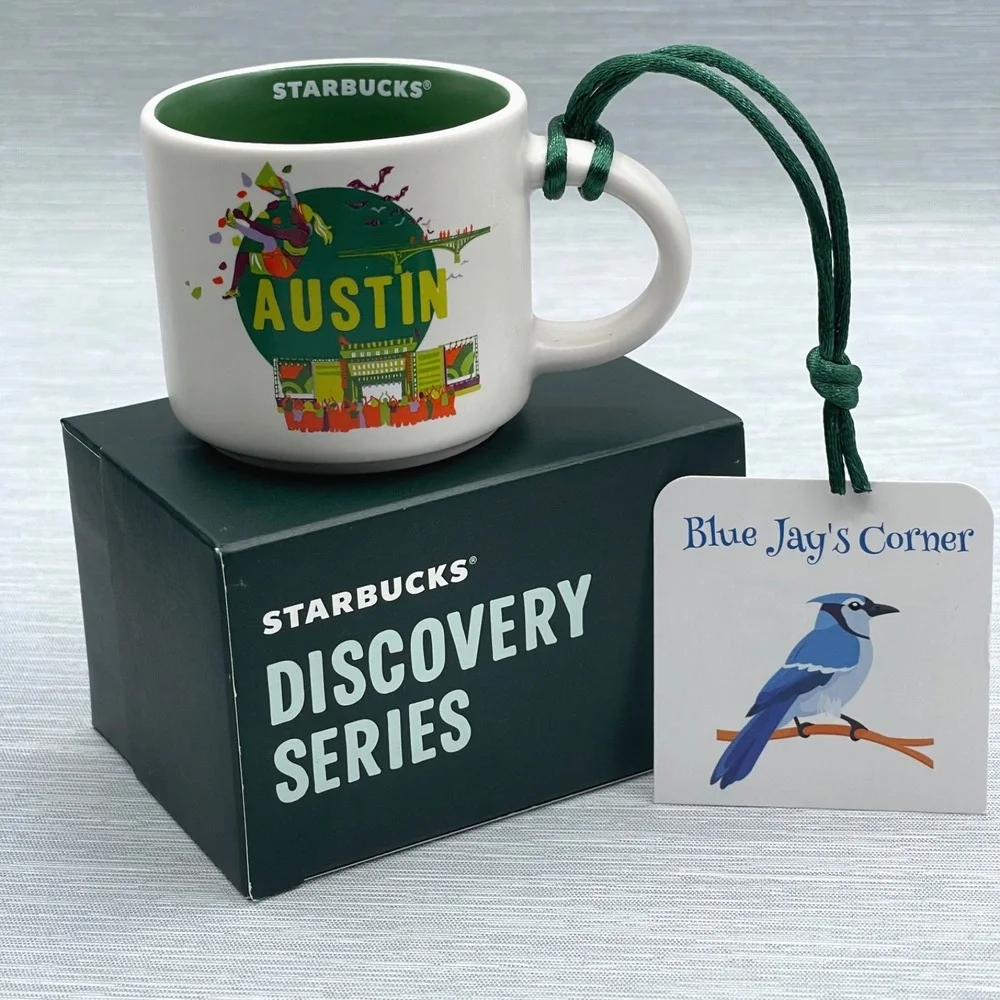 Starbucks Mug Austin Discovery Ornament Espresso Coffee Demi Tasse 2oz Texas